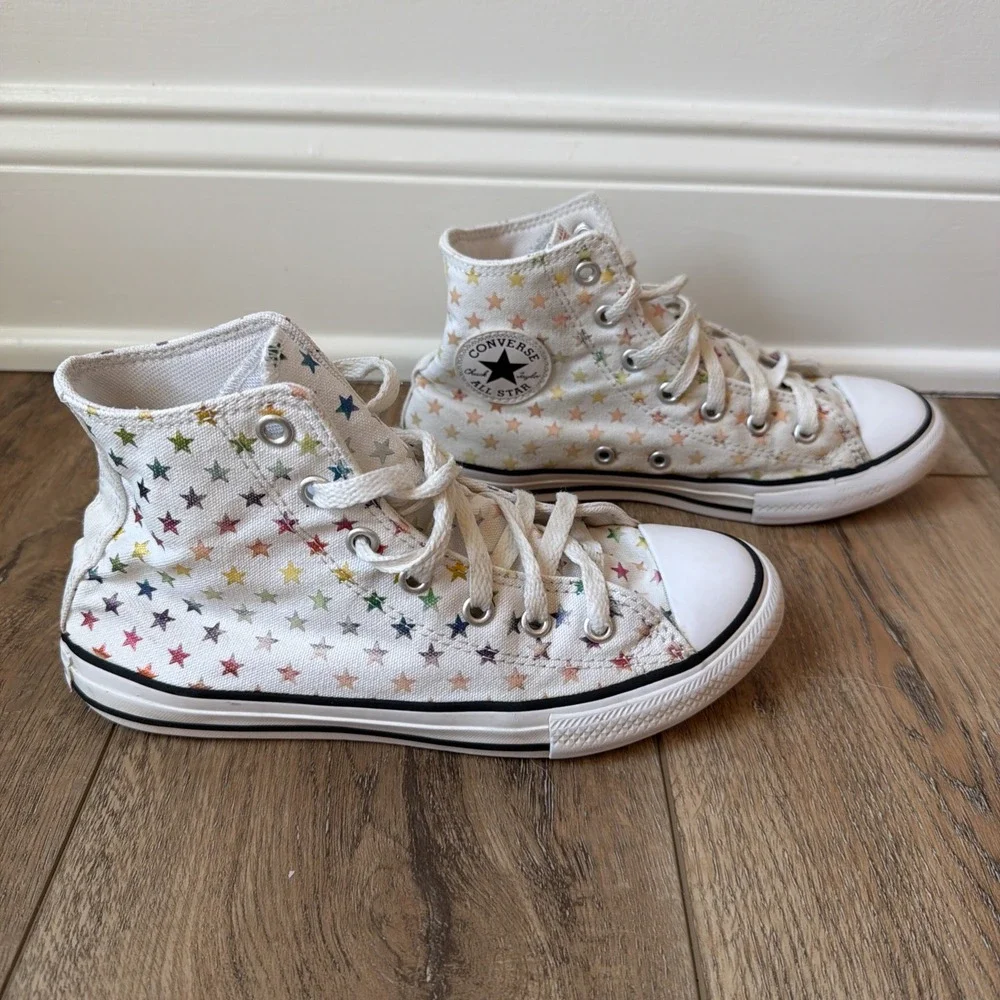 Converse Kids All Star Chuck Taylor High Top Size 3 Multicolor Lace Up